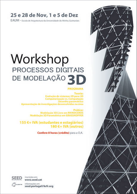 WORKSHOP PROCESSOS DIGITAIS DE MODELAÇÃO 3D