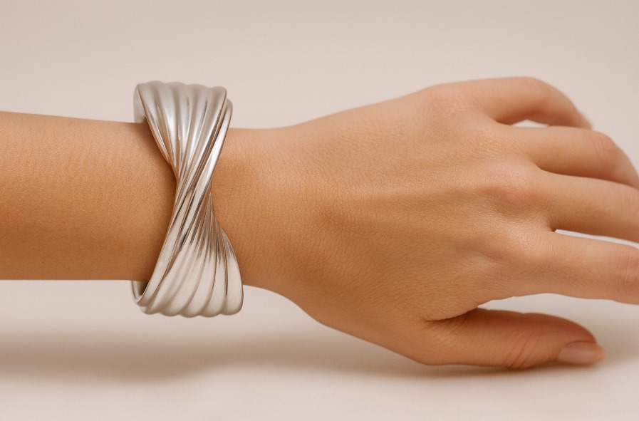 Pulsera generativa, Diseño creado en el curso de Diseño de Joyería algorítmica Pulsera generativa, Joyería de autor Barcelona, Joyería paramétrica, joyeria generativa, joyeria moderna, joyería de diseñador